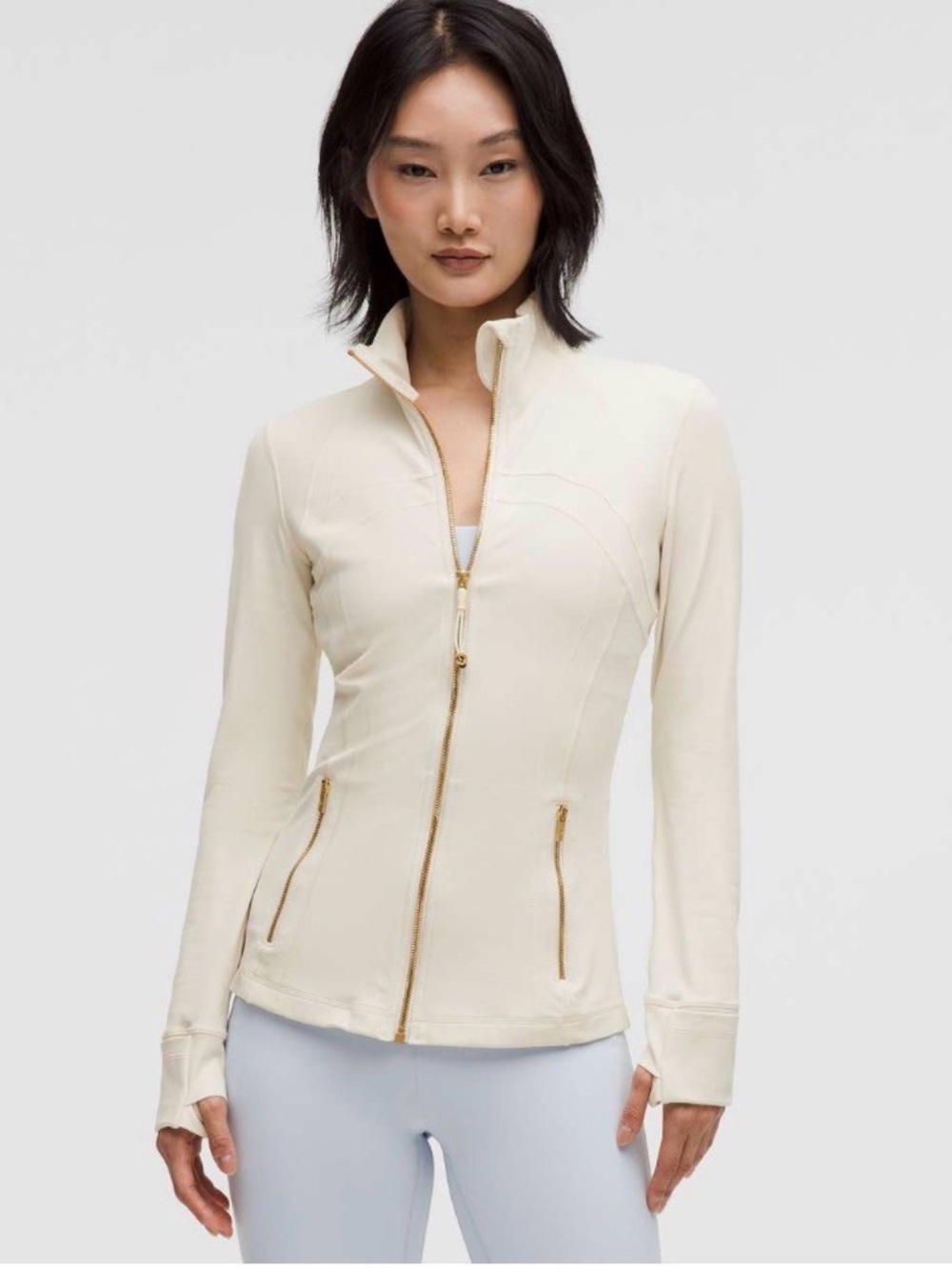 Lululemon Define Jacket Nulu Light Ivory Gold on Gold Size 2 Sold Out Rare